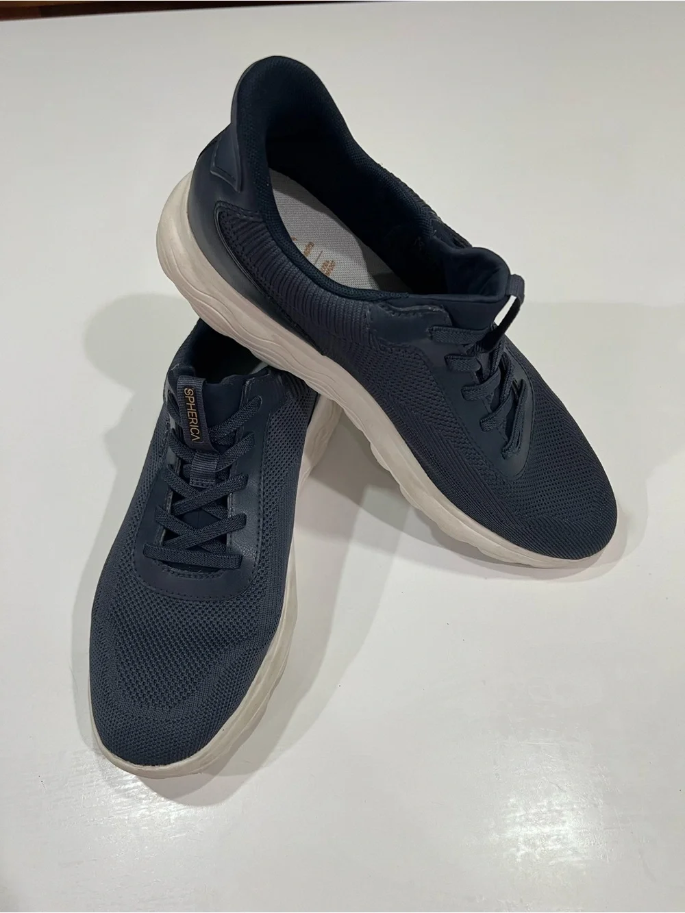 Geox Spherical Navy Knit Lightweight Sneakers Excellent Condicion